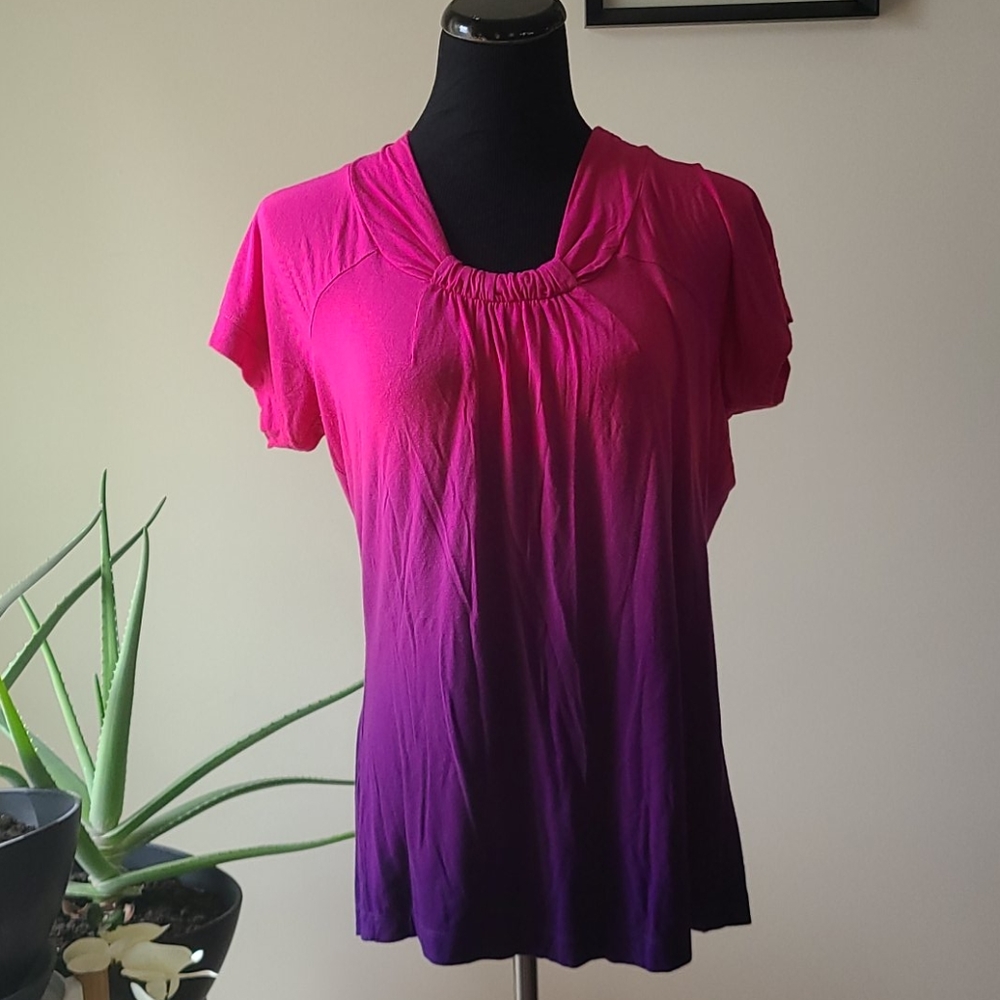 5 for $25 Joseph A ombre short sleeve top